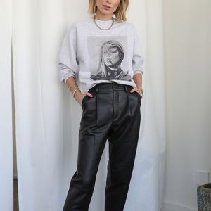 Anine Bing Brigitte Bardot Crewneck Sweatshirt sz L